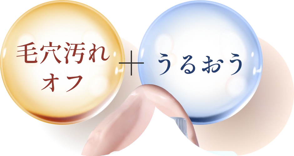 毛穴汚れオフ＋うるおう